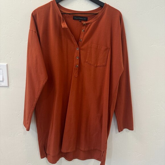 🧡 House of Harlow 1960 x REVOLVE Cotton Mini Dress – Red Rust – Size M - Picture 2 of 4